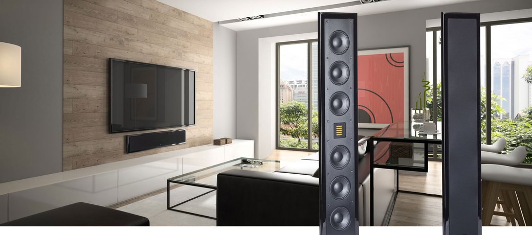 MartinLogan Motion Compact and SLM on-wall speakers